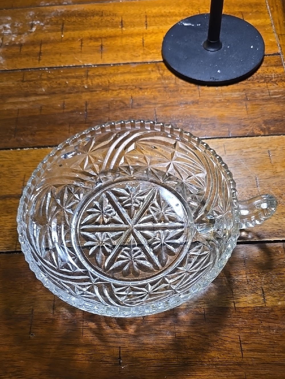 Vintage Anchor Hocking Early American PRESCUT Star Serving Bowl